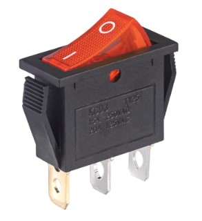 Interruptor SPST rectangular 3 pines